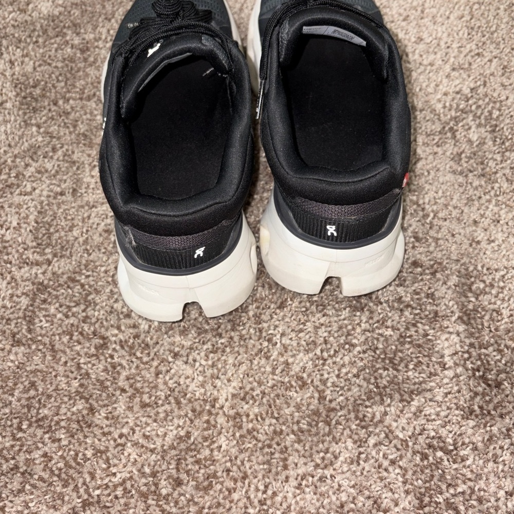 On Running Charcoal and White Athletic Shoes - Picture 2 of 4
